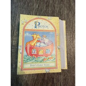 C.R. Gibson Cathy Heck Noahs Ark Baby Photo Album Yellow Vintage BP81-87‎